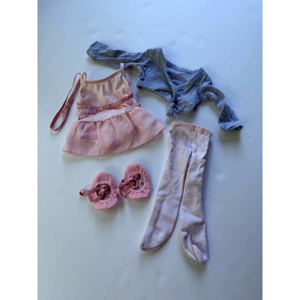 American Girl Truly Me Ballet Class Outfit PINK Retired Set Ballerina Hair Band